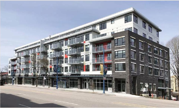 Rendering of building from page 2 of the file 'Applicant boards'