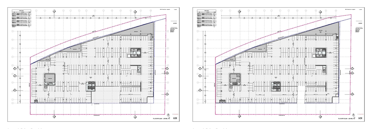 Floor plan for project from page 23 of the file 'Applicant boards'