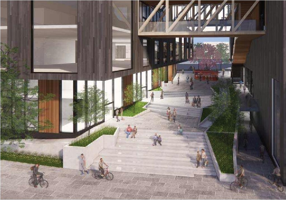 Rendering of building from page 8 of the file 'Applicant boards'