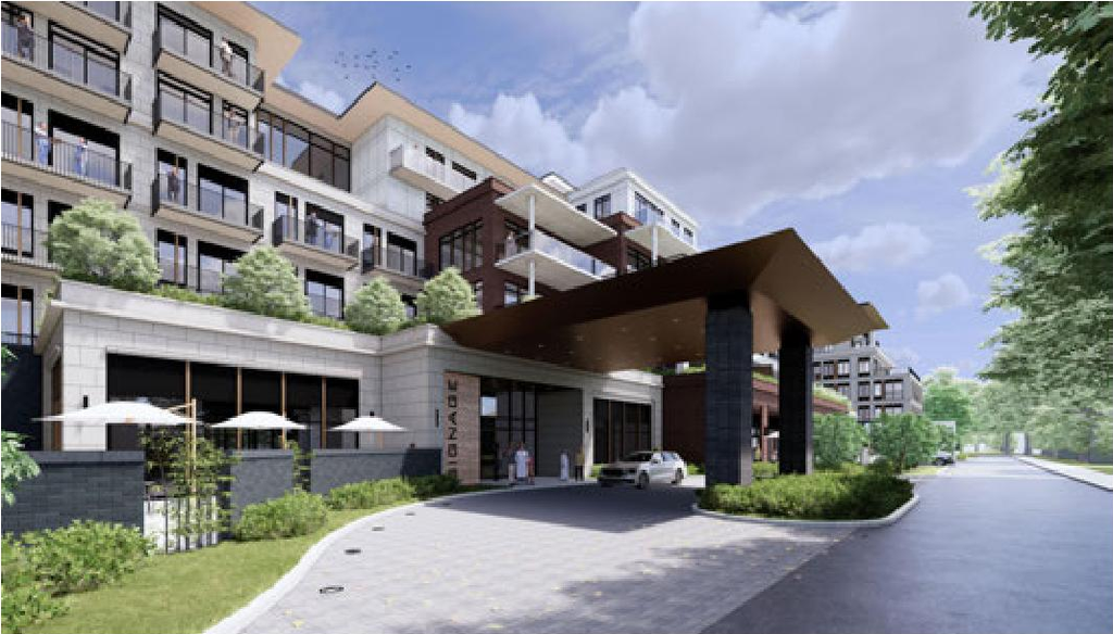 Rendering of building from page 10 of the file 'Rezoning booklet'