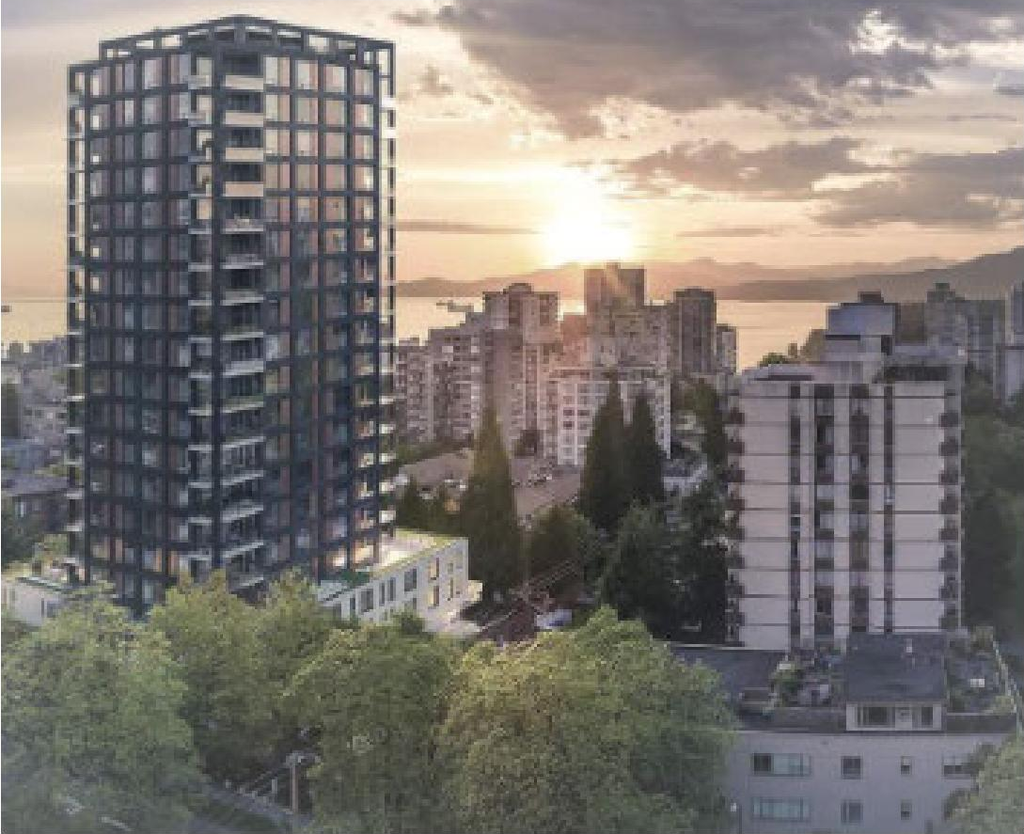 Rendering of building from page 4 of the file 'Rezoning booklet'