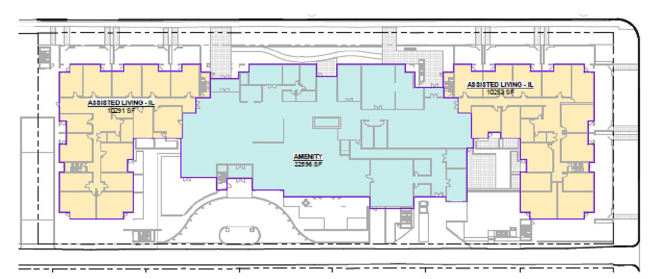 Floor plan for project from page 39 of the file 'Referral Report'