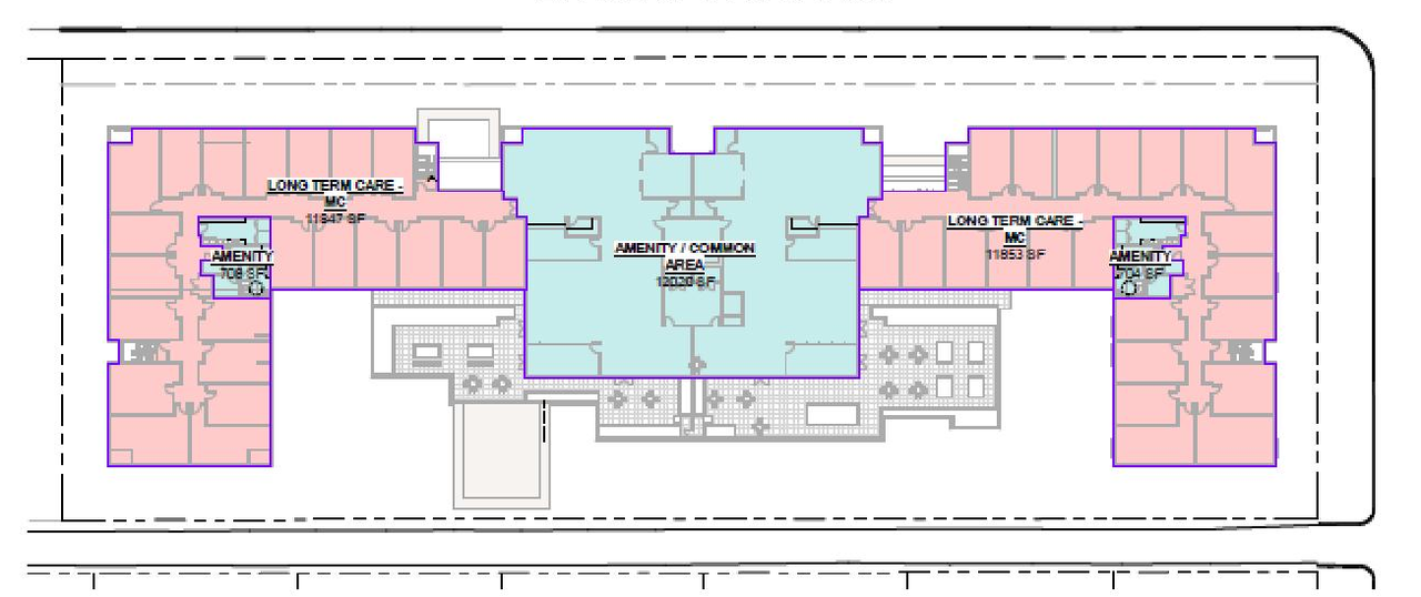 Floor plan for project from page 40 of the file 'Referral Report'