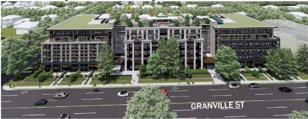 Rendering of building from page 5 of the file 'Referral Report'