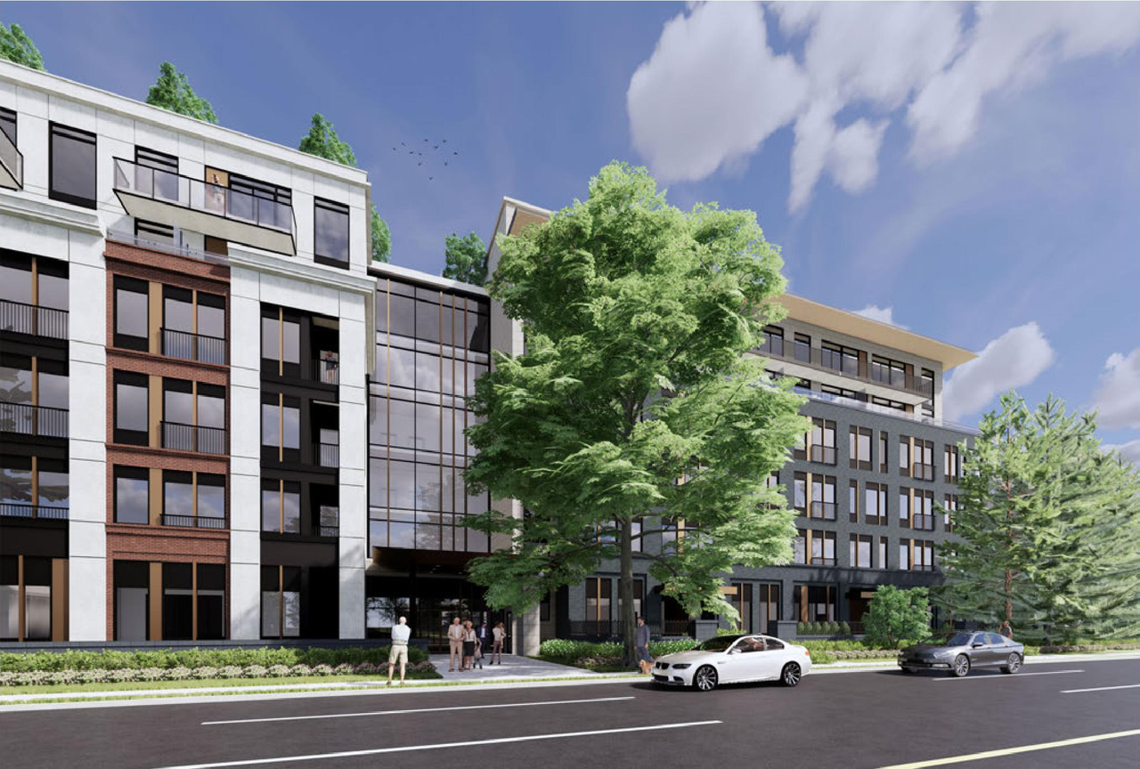 Rendering of building from page 5 of the file 'Renderings'