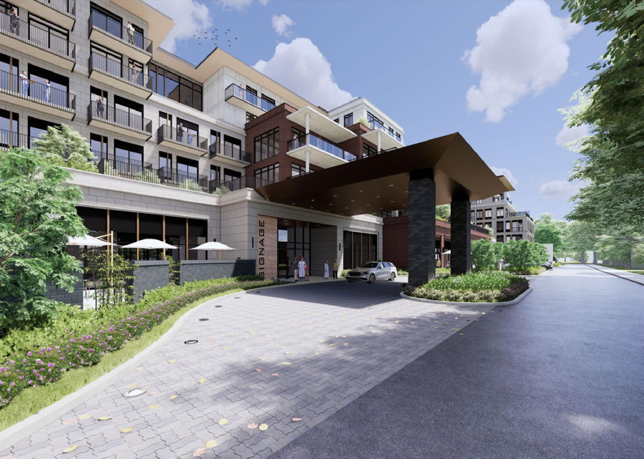 Rendering of building from page 6 of the file 'Renderings'