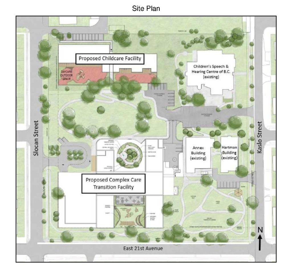 Construction site plan for project from page 47 of the file 'Referral report'