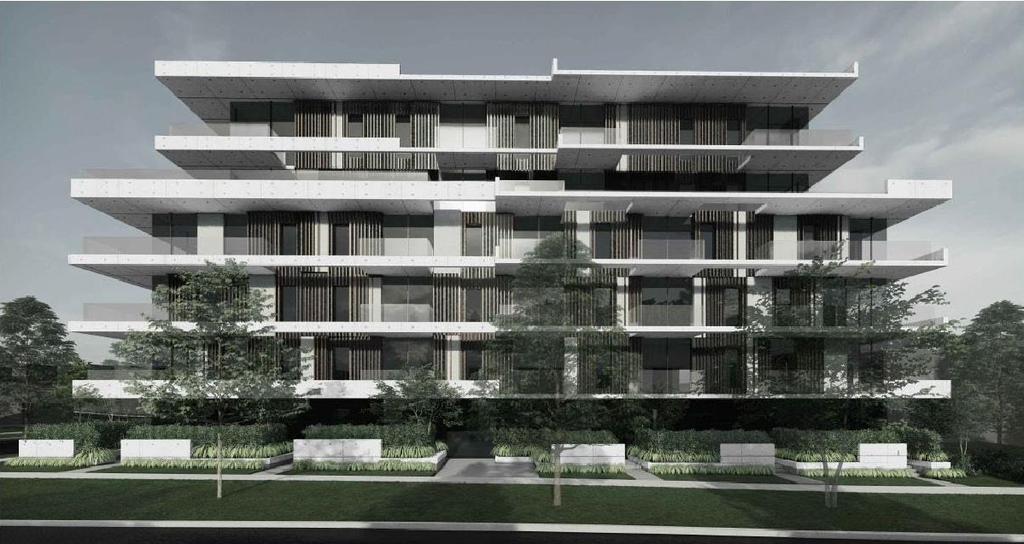 Rendering of building from page 5 of the file 'Referral report'