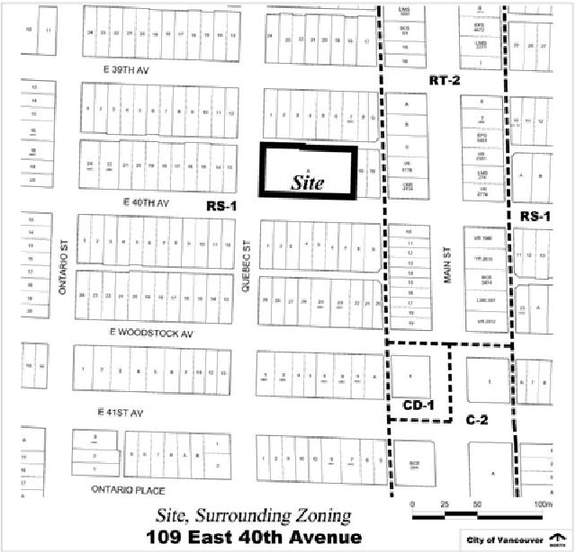 Construction site plan for project from page 3 of the file 'Referral report'