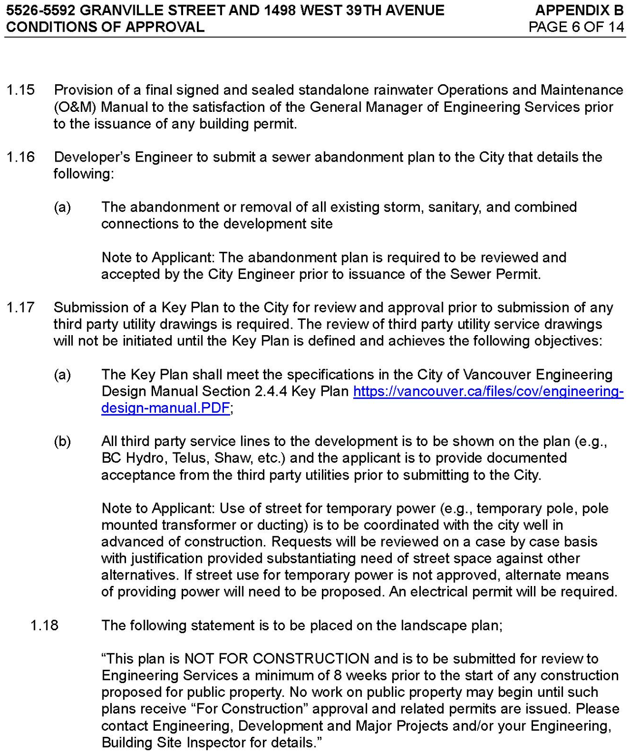 Construction site plan for project from page 17 of the file 'Referral Report'