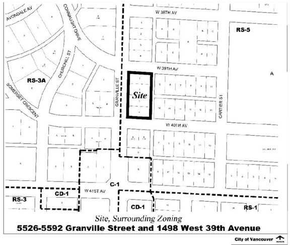 Construction site plan for project from page 3 of the file 'Referral Report'