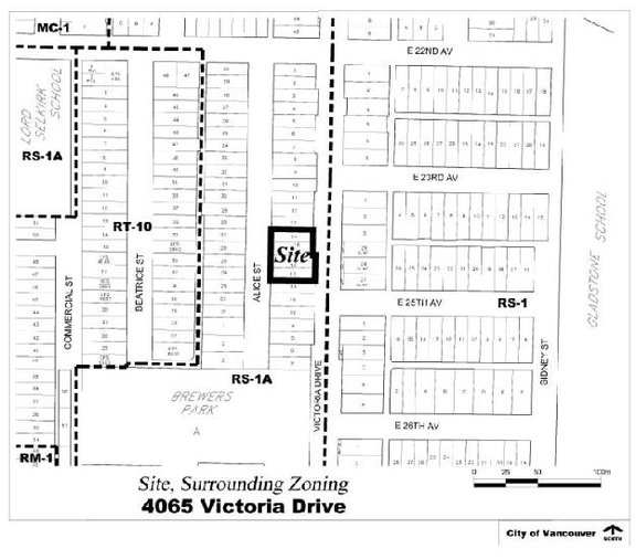 Construction site plan for project from page 3 of the file 'Referral report'