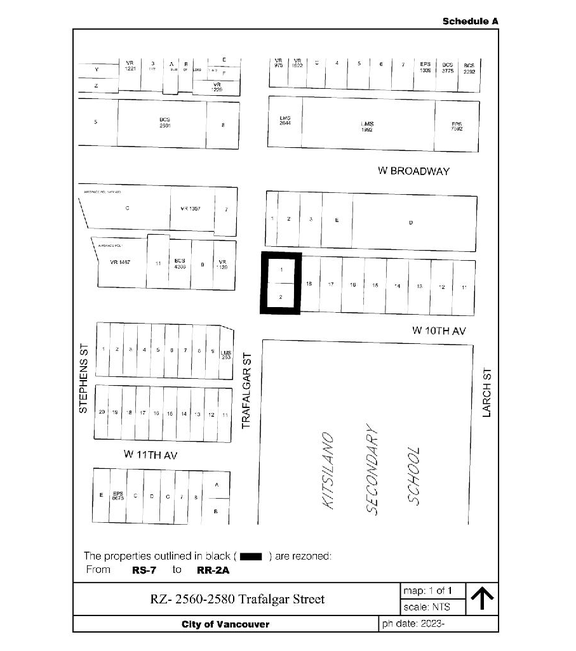 Construction site plan for project from page 10 of the file 'Referral report'
