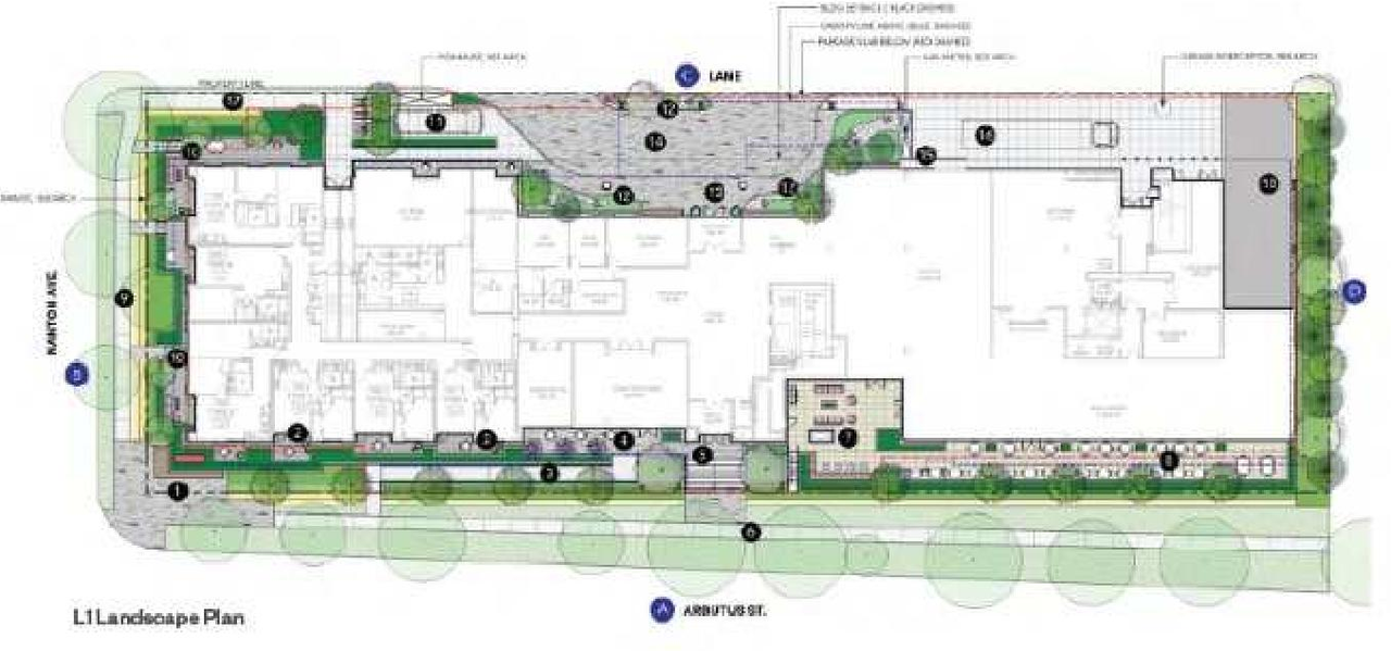 Construction site plan for project from page 34 of the file 'Referral report'
