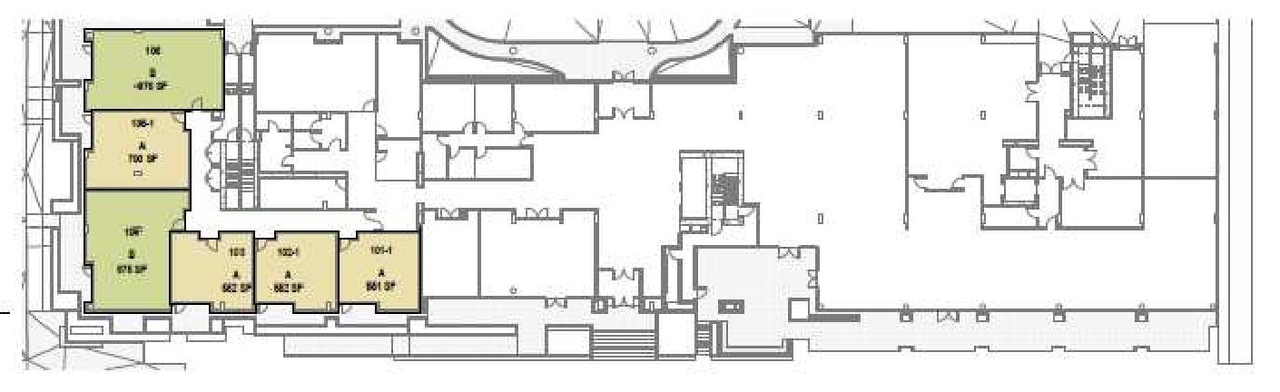 Floor plan for project from page 35 of the file 'Referral report'