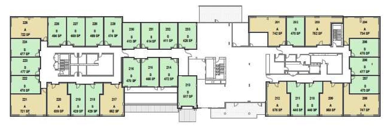 Floor plan for project from page 35 of the file 'Referral report'