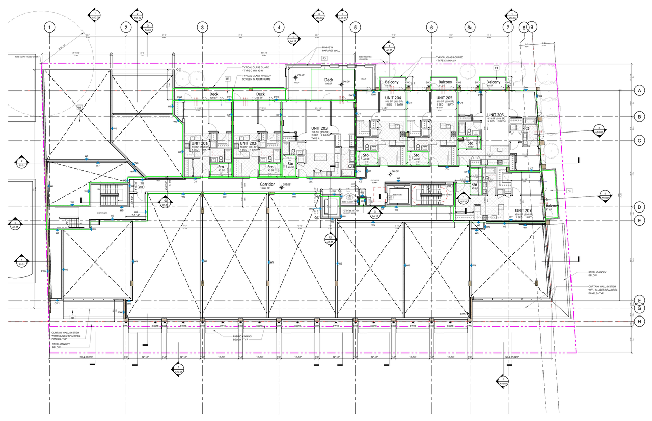 Floor plan for project from page 11 of the file 'Application booklet'