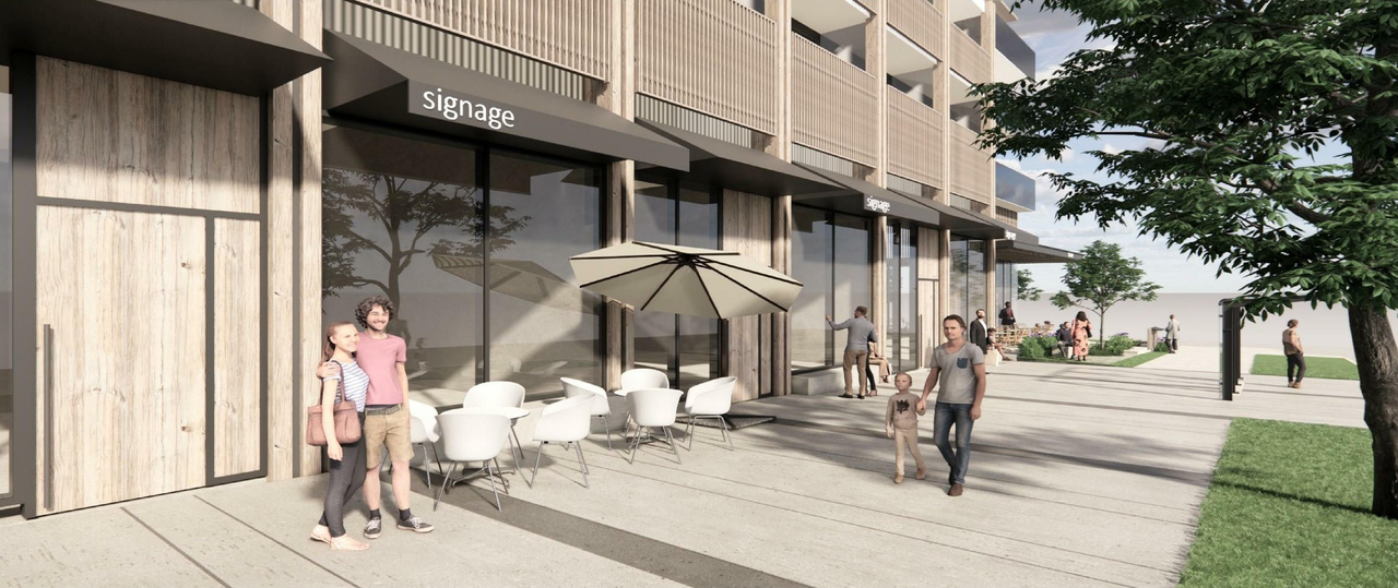 Rendering of building from page 22 of the file 'Application booklet'