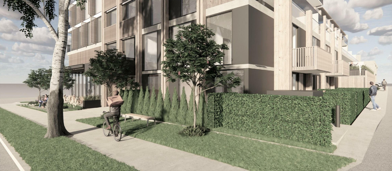 Rendering of building from page 23 of the file 'Application booklet'