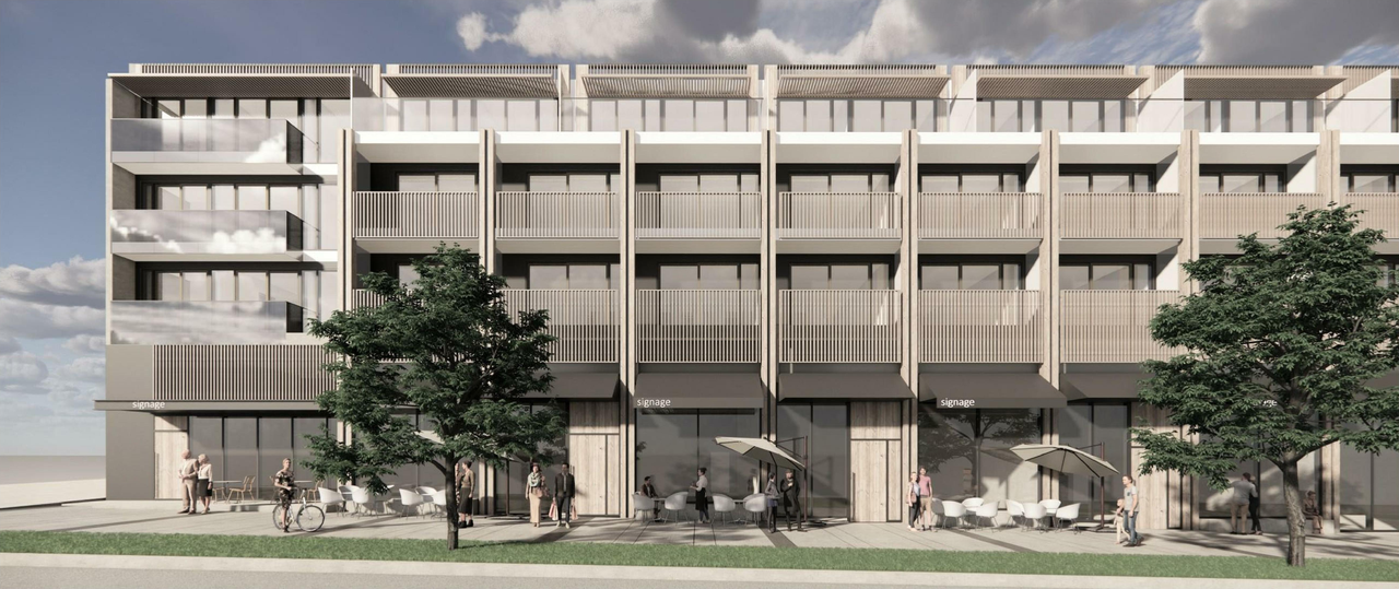 Rendering of building from page 25 of the file 'Application booklet'
