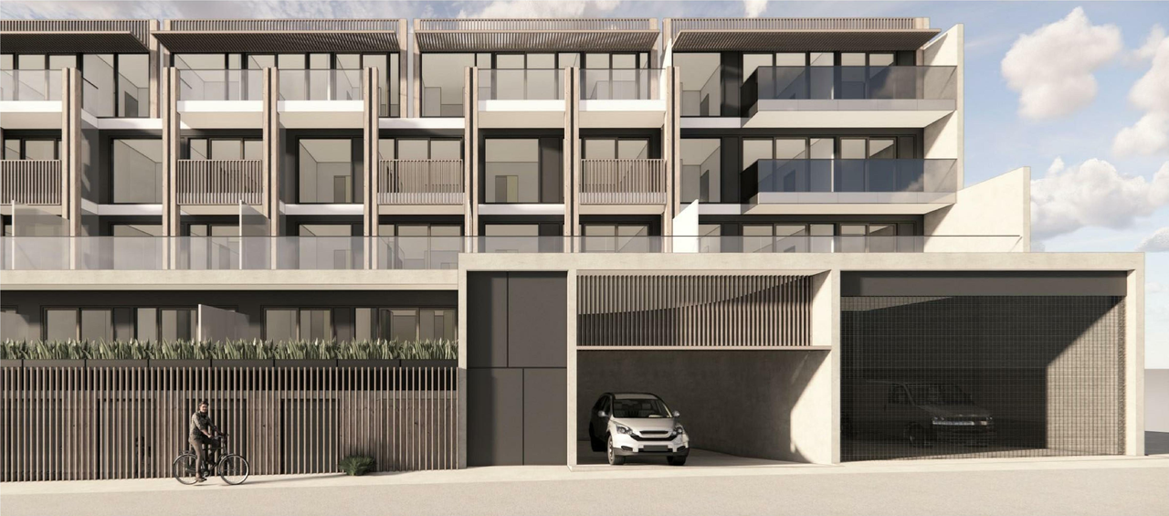 Rendering of building from page 27 of the file 'Application booklet'