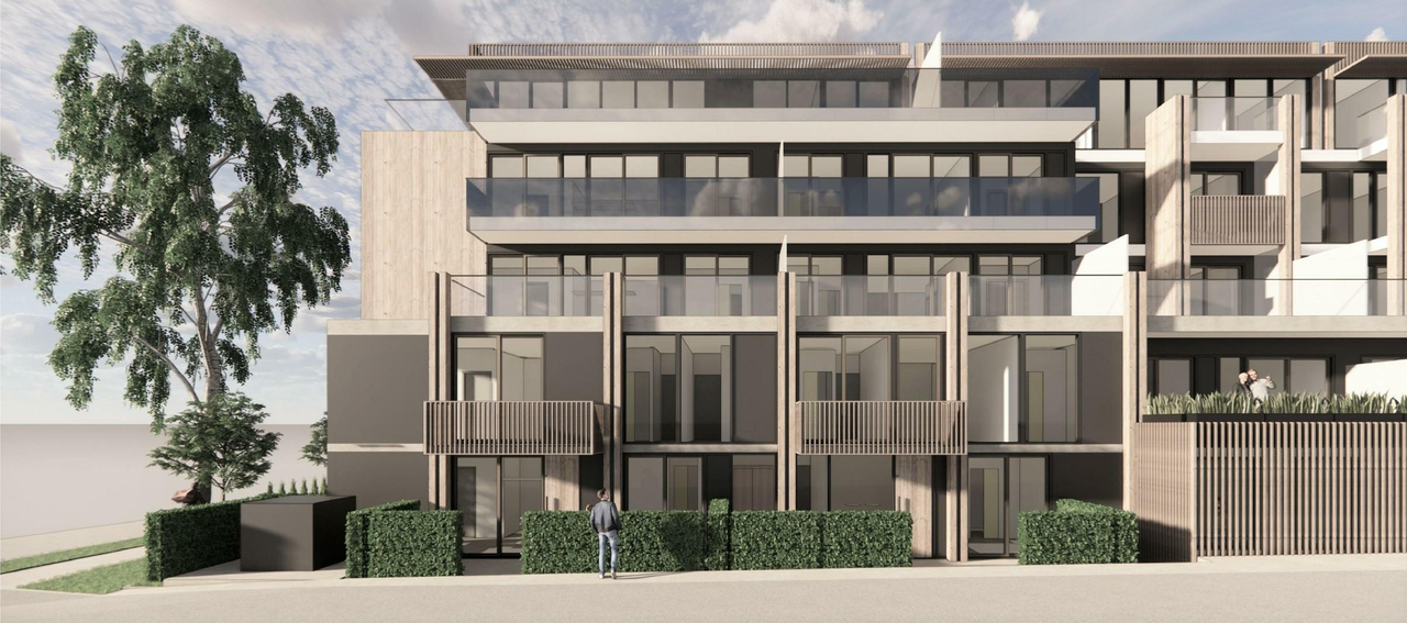 Rendering of building from page 27 of the file 'Application booklet'