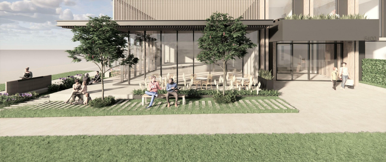 Rendering of building from page 6 of the file 'Application booklet'