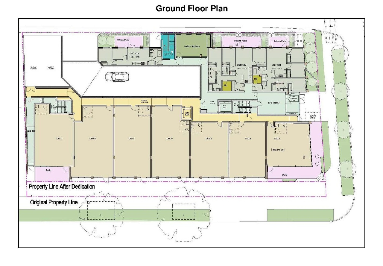 Floor plan for project from page 18 of the file 'Referral Report'