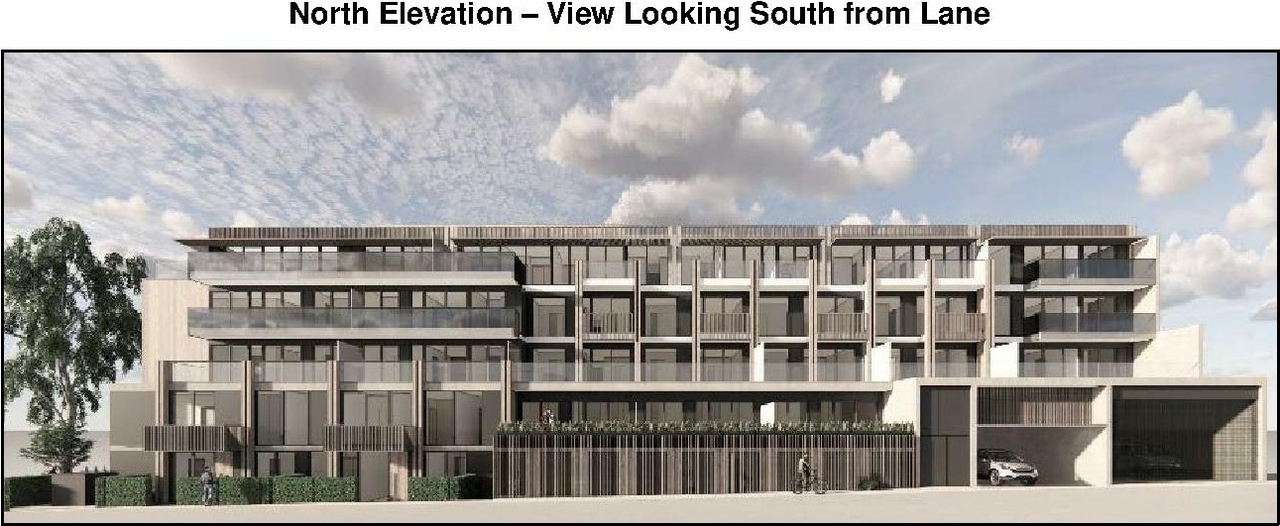 Rendering of building from page 18 of the file 'Referral Report'