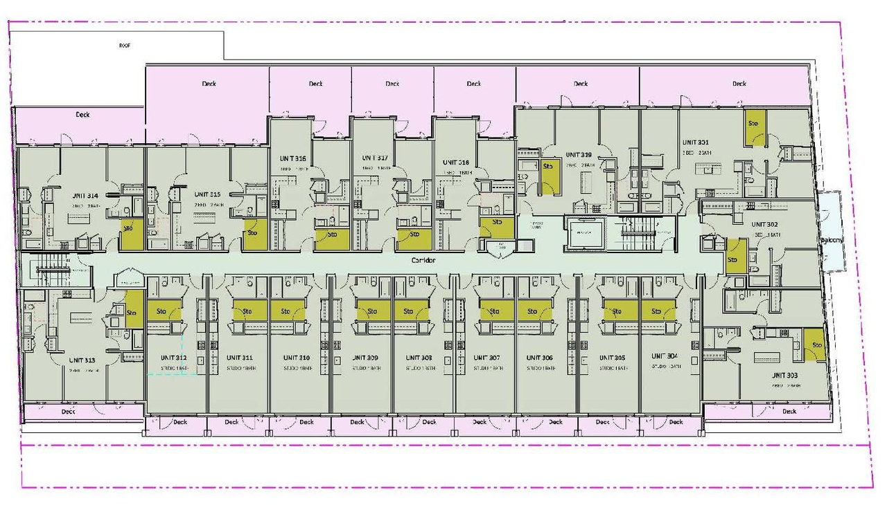 Floor plan for project from page 19 of the file 'Referral Report'