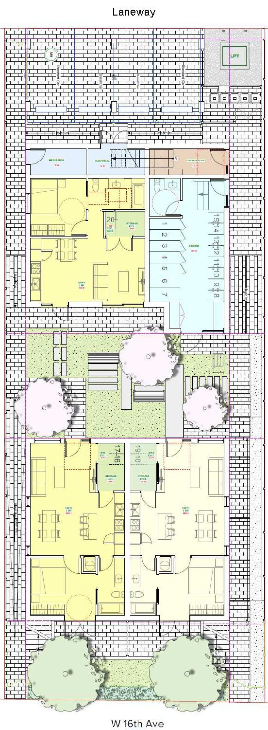 Floor plan for project from page 28 of the file 'Referral Report'