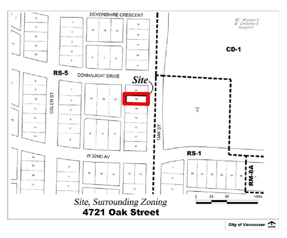 Construction site plan for project from page 3 of the file 'Referral Report'