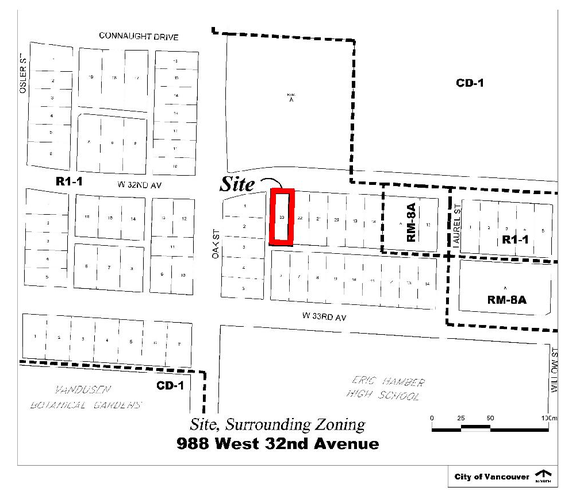 Construction site plan for project from page 3 of the file 'Referral report'