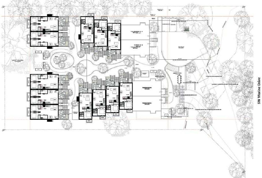 Construction site plan for project from page 34 of the file 'Referral report'