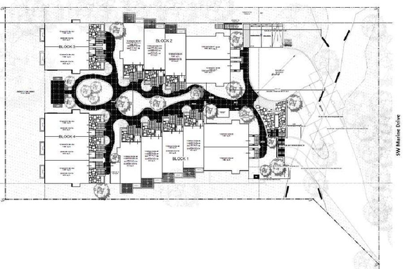 Construction site plan for project from page 34 of the file 'Referral report'