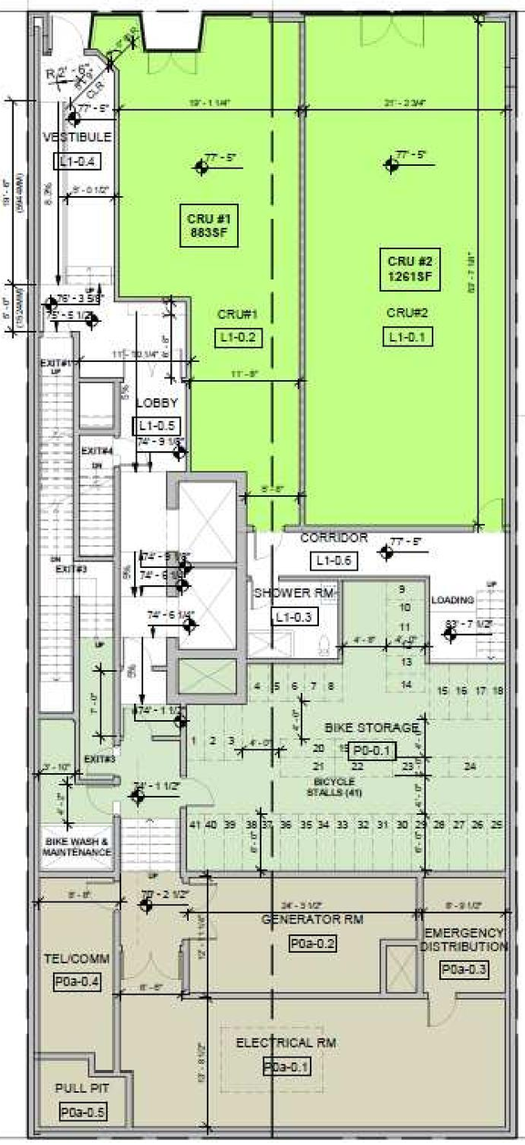 Construction site plan for project from page 55 of the file 'Referral report'