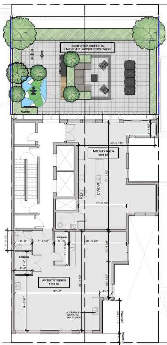 Floor plan for project from page 60 of the file 'Referral report'