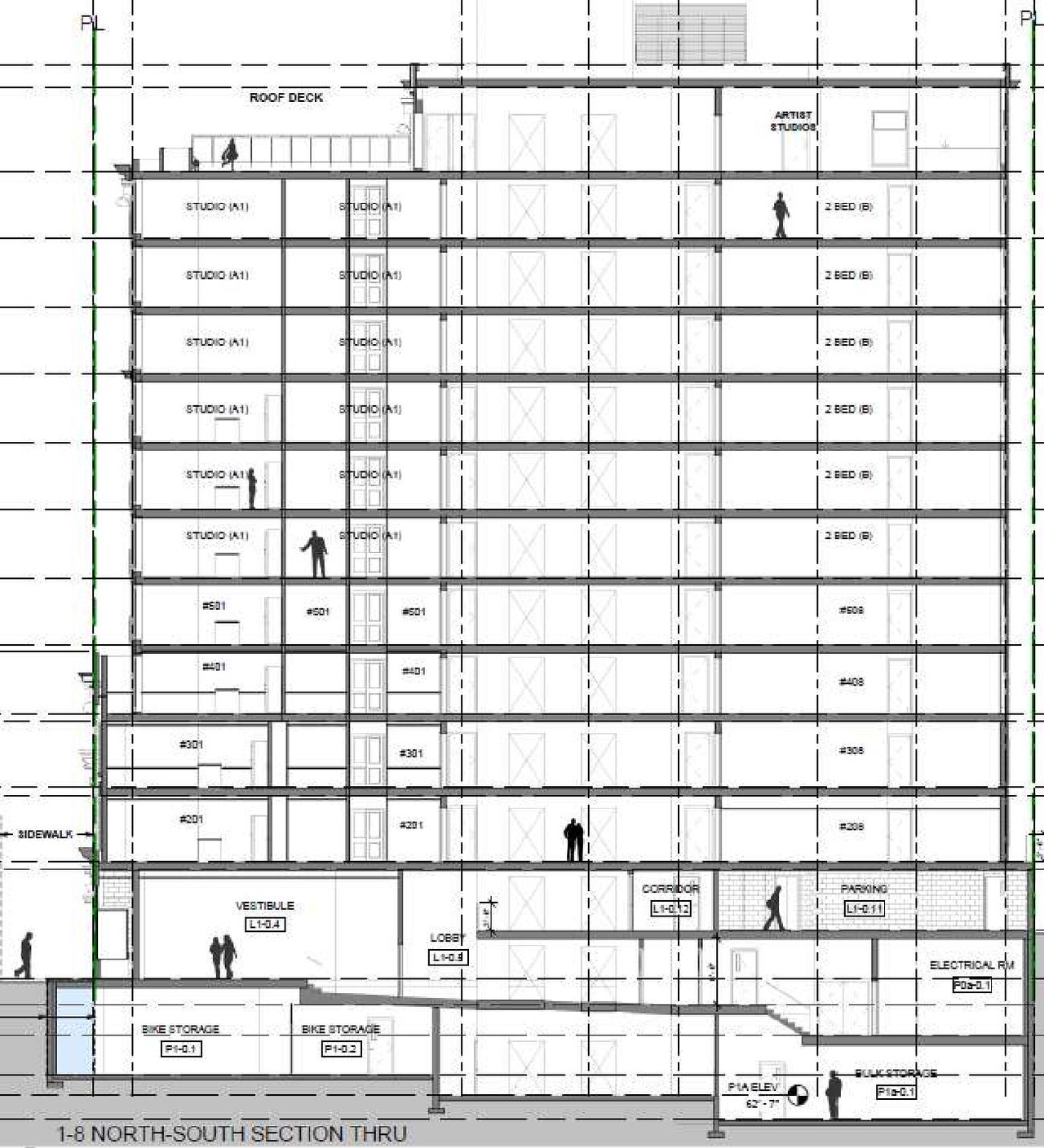 Construction site plan for project from page 64 of the file 'Referral report'