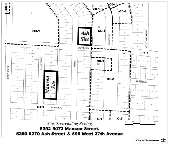 Construction site plan for project from page 5 of the file 'Referral report'