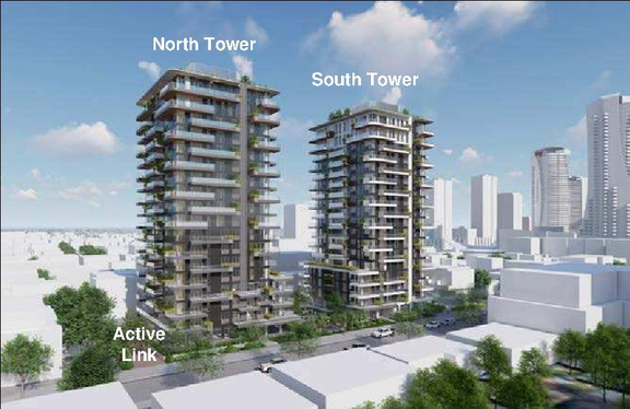 Rendering of building from page 7 of the file 'Referral report'