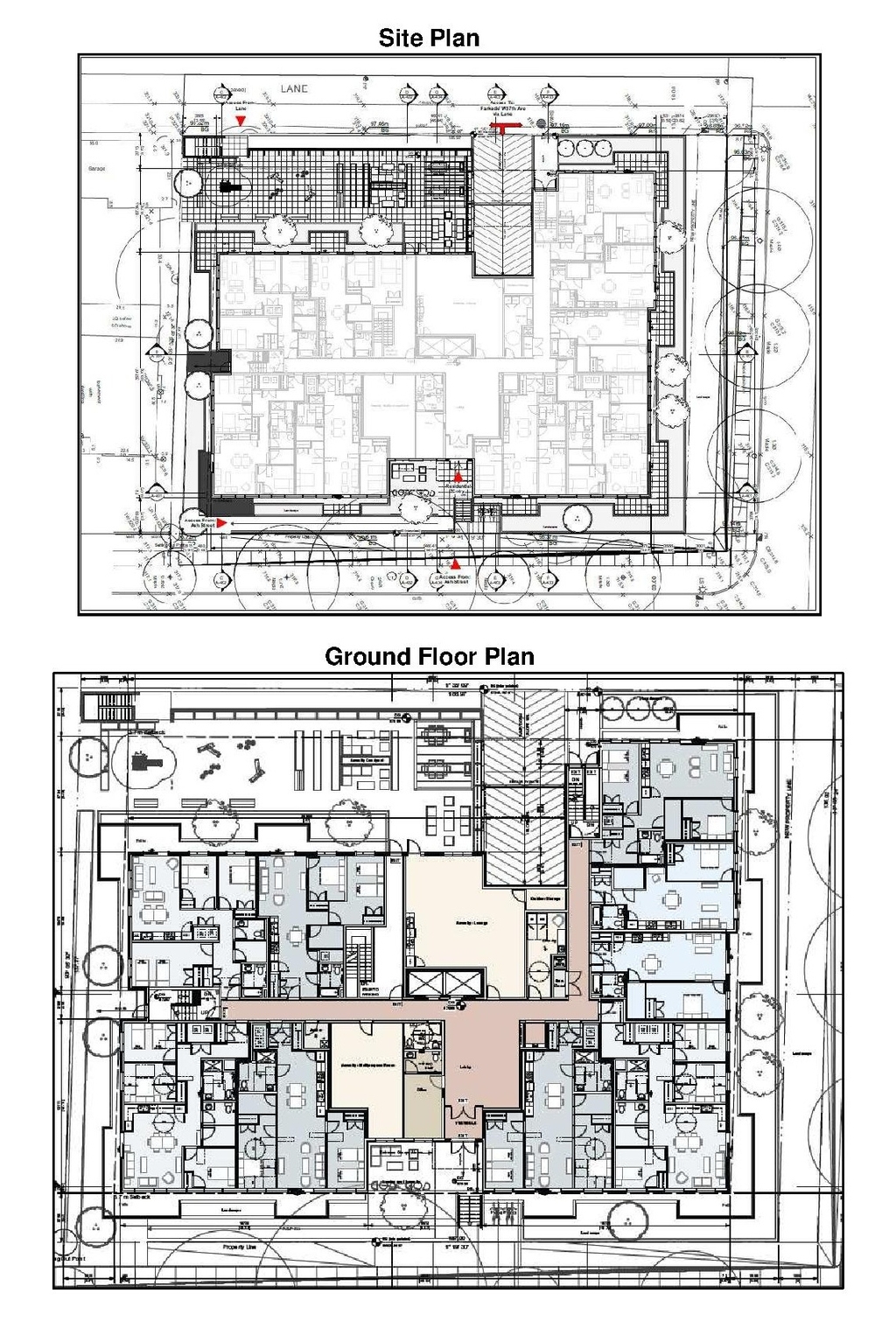 Floor plan for project from page 73 of the file 'Referral report'