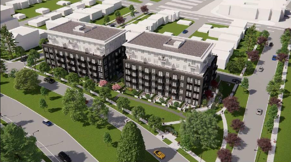 Rendering of building from page 5 of the file 'Referral report'
