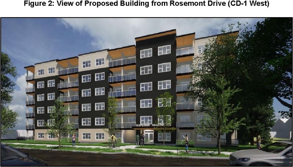 Rendering of building from page 5 of the file 'Referral report'
