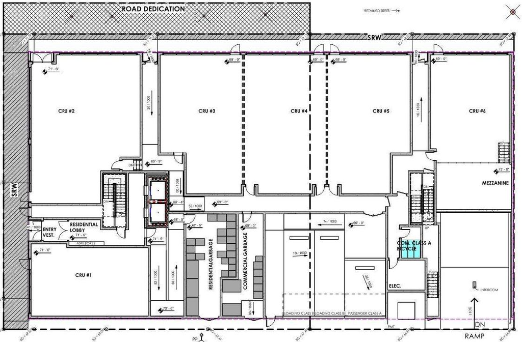 Floor plan for project from page 32 of the file 'Referral report'
