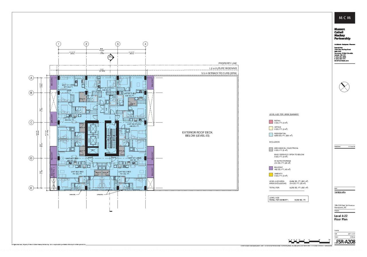 Construction site plan for project from page 106 of the file 'Application booklet'