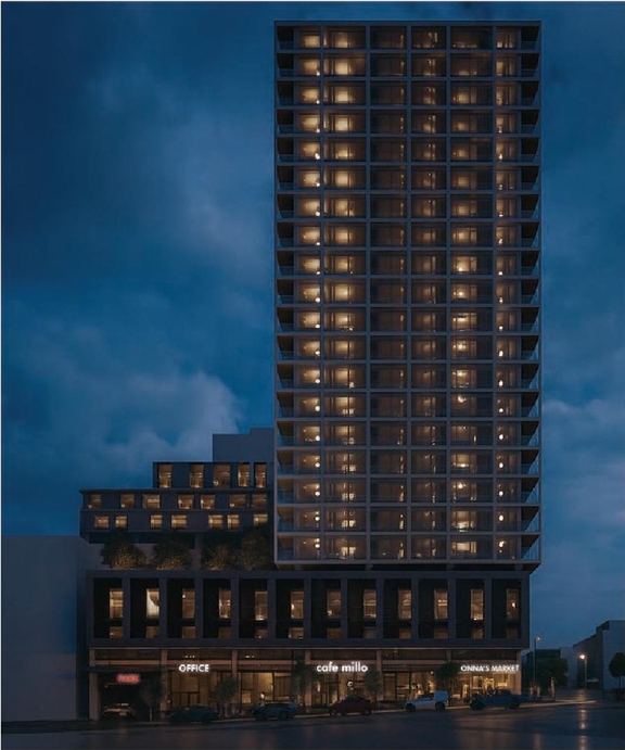 Rendering of building from page 32 of the file 'Application booklet'