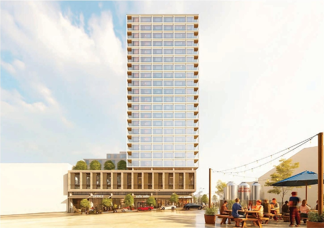 Rendering of building from page 41 of the file 'Application booklet'