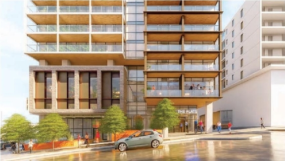 Rendering of building from page 44 of the file 'Application booklet'