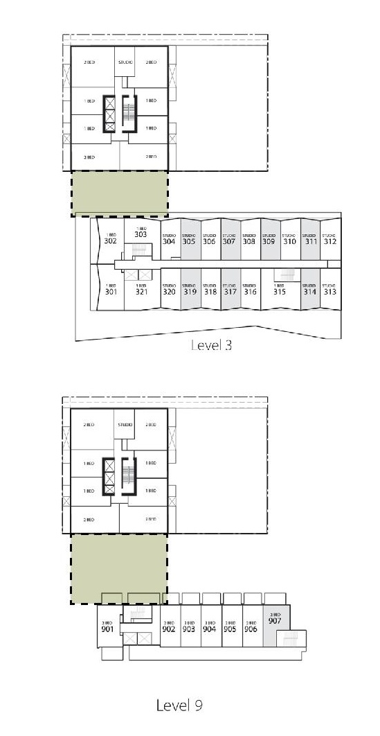 Floor plan for project from page 45 of the file 'Application booklet'