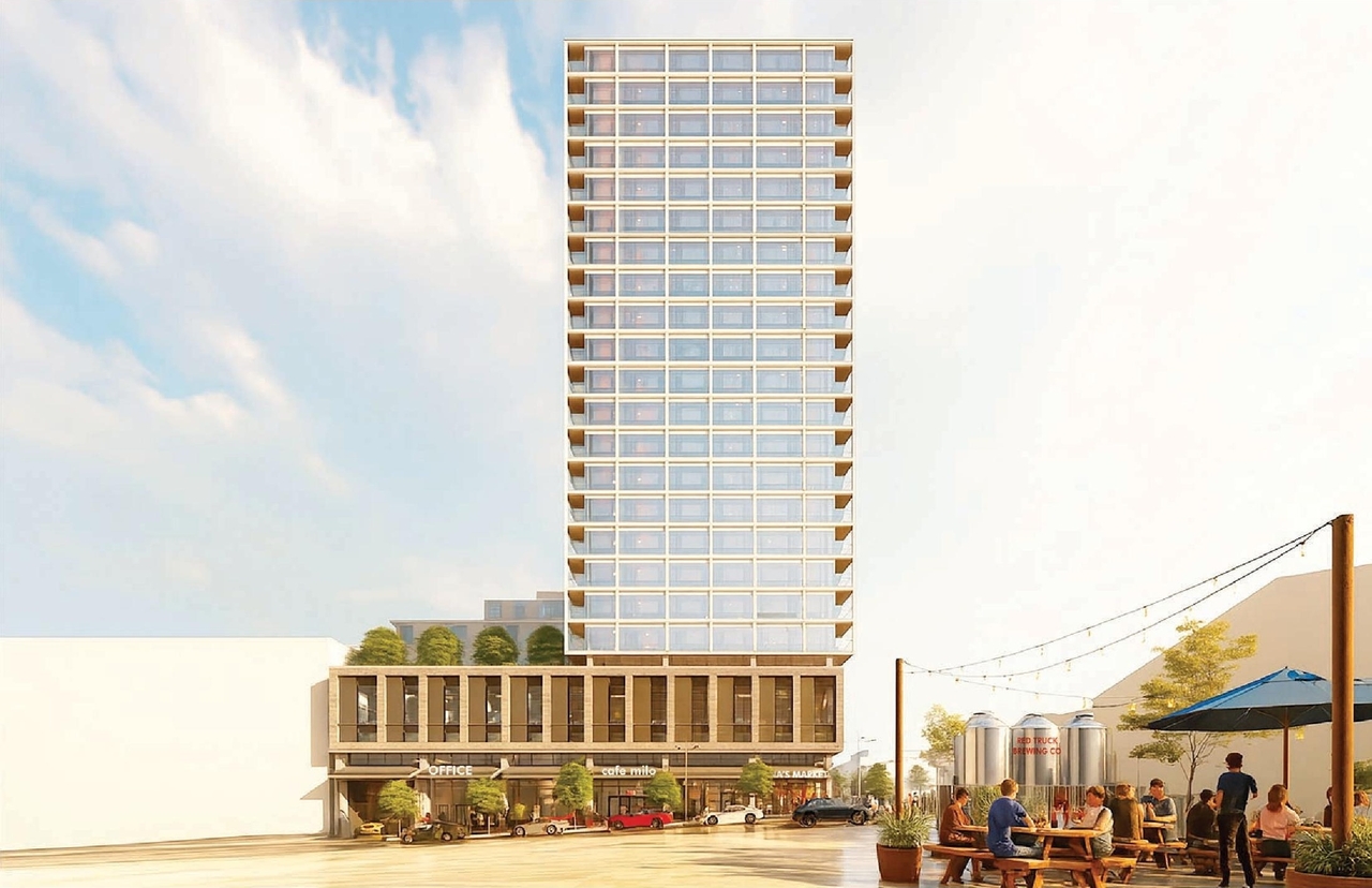 Rendering of building from page 6 of the file 'Application booklet'